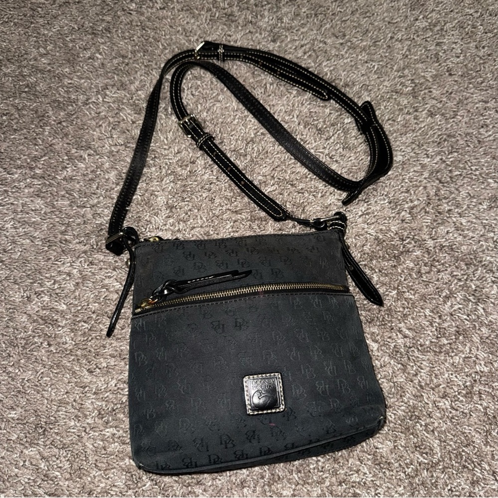 Dooney & Bourke Black Crossbody Bag with Adjustable Strap